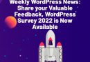 Fill Out the WordPress Survey and Tell Your Experience